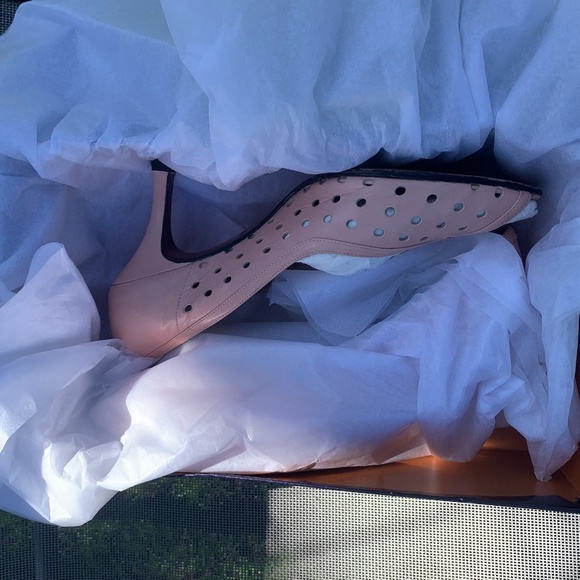 Stuart Weitzman Dusty-Pink Open-Toe Heels - Picture 12 of 14